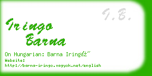 iringo barna business card